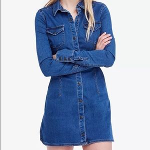 Free People Denim Mini Dress